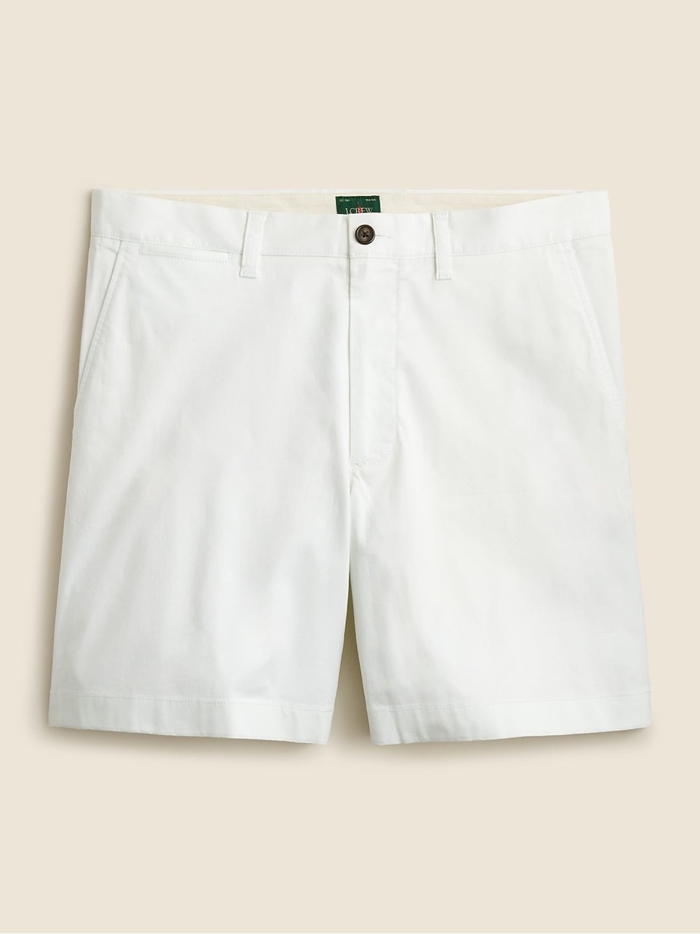 J. Crew 7" Portsider stretch white chino short - size 34